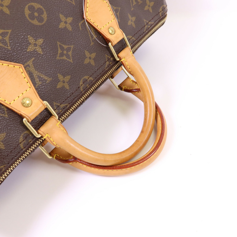 LOUIS VUITTON Monogram Speedy 35金扣手挽袋-4