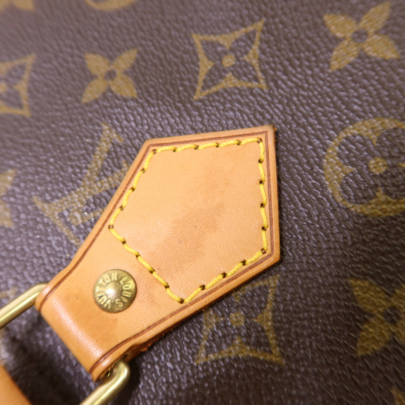 LOUIS VUITTON Monogram Speedy 35金扣手挽袋-16