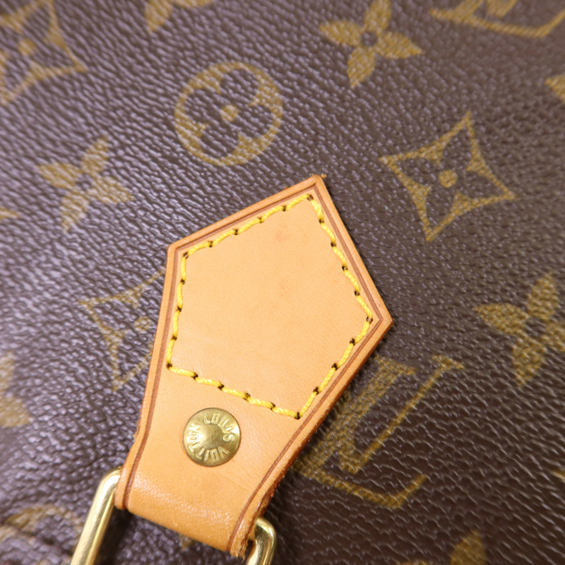 LOUIS VUITTON Monogram Speedy 35金扣手挽袋-17