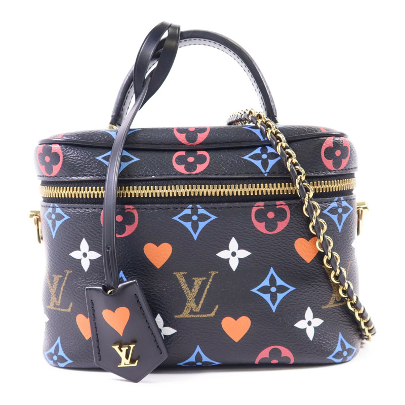 LOUIS VUITTON Monogram Game On Vanity PM金扣手挽肩背兩用袋-0
