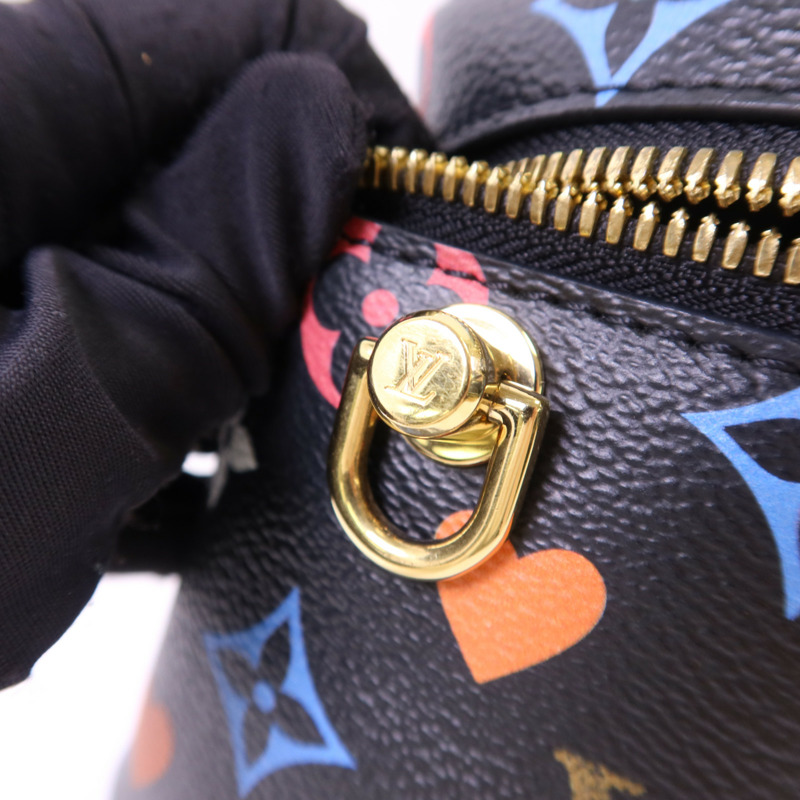 LOUIS VUITTON Monogram Game On Vanity PM金扣手挽肩背兩用袋-8