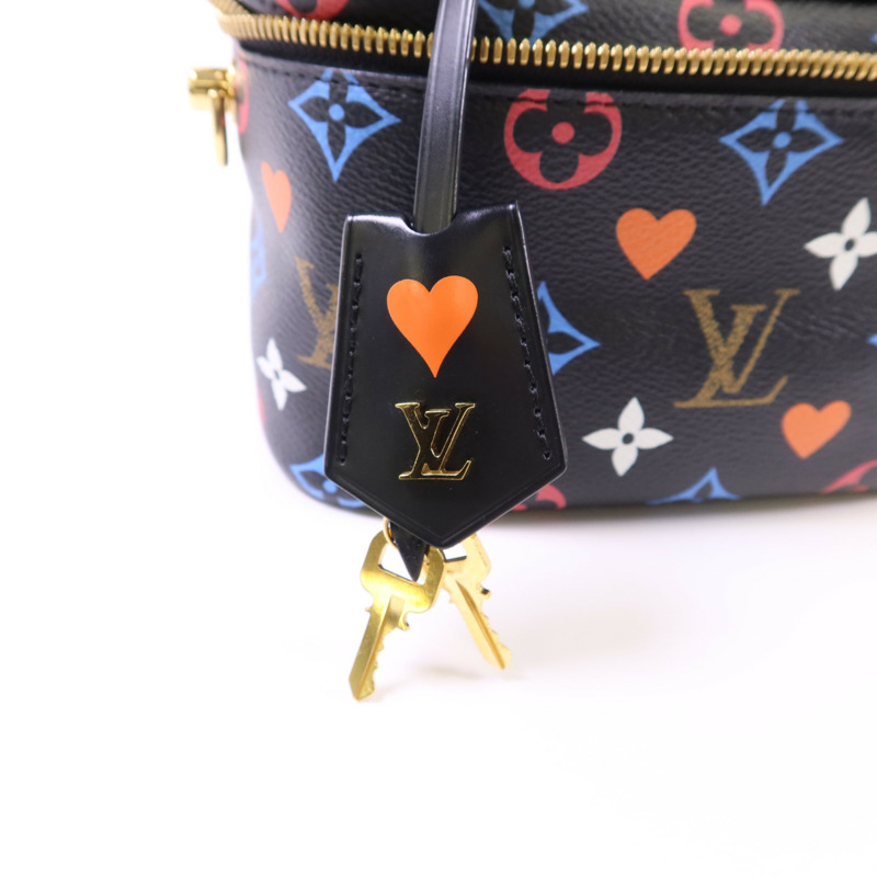 LOUIS VUITTON Monogram Game On Vanity PM金扣手挽肩背兩用袋-10