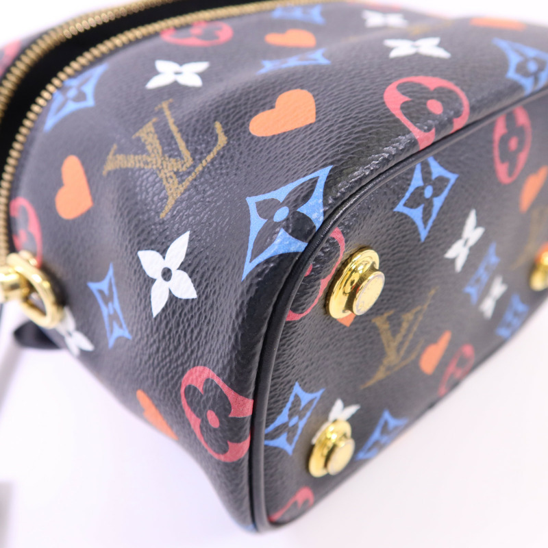 LOUIS VUITTON Monogram Game On Vanity PM金扣手挽肩背兩用袋-13