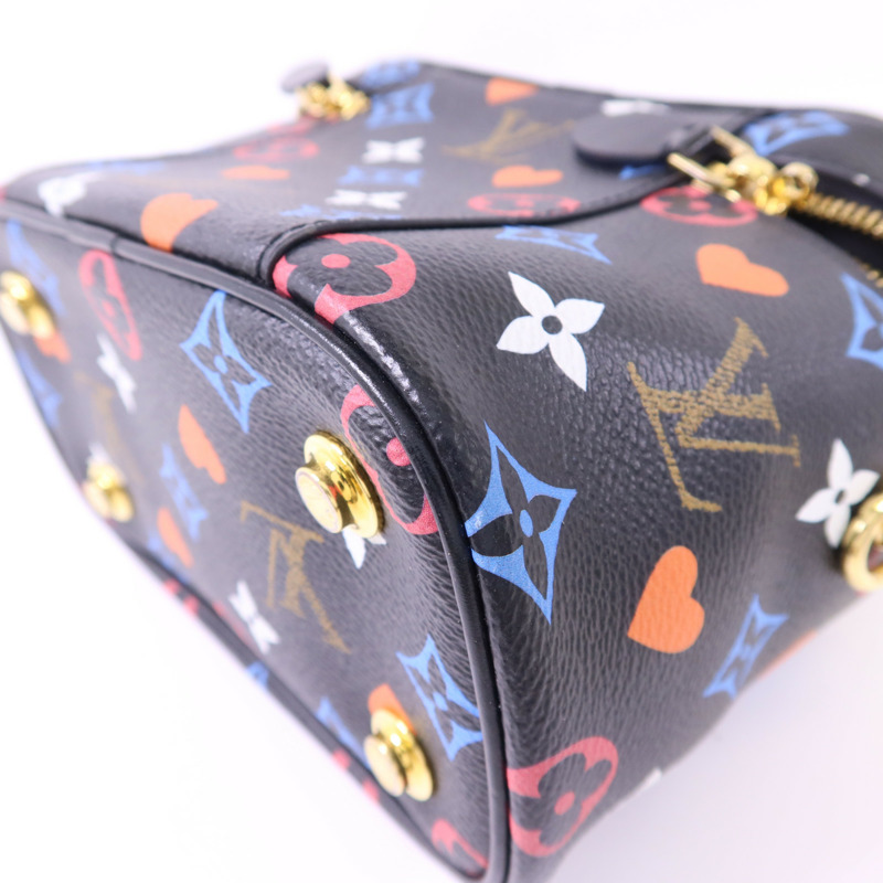 LOUIS VUITTON Monogram Game On Vanity PM金扣手挽肩背兩用袋-14