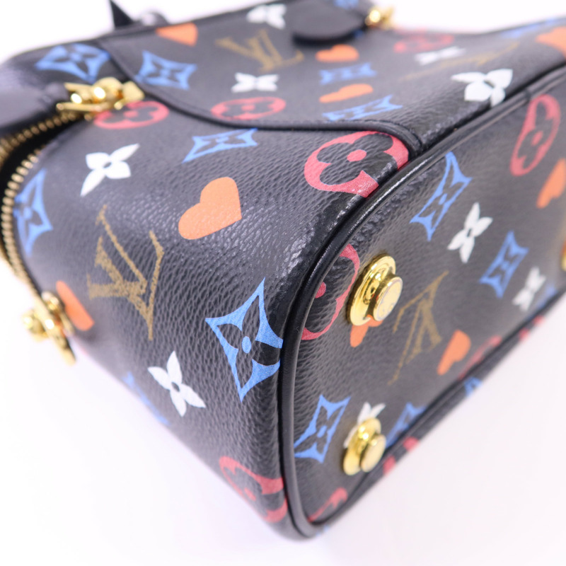 LOUIS VUITTON Monogram Game On Vanity PM金扣手挽肩背兩用袋-15