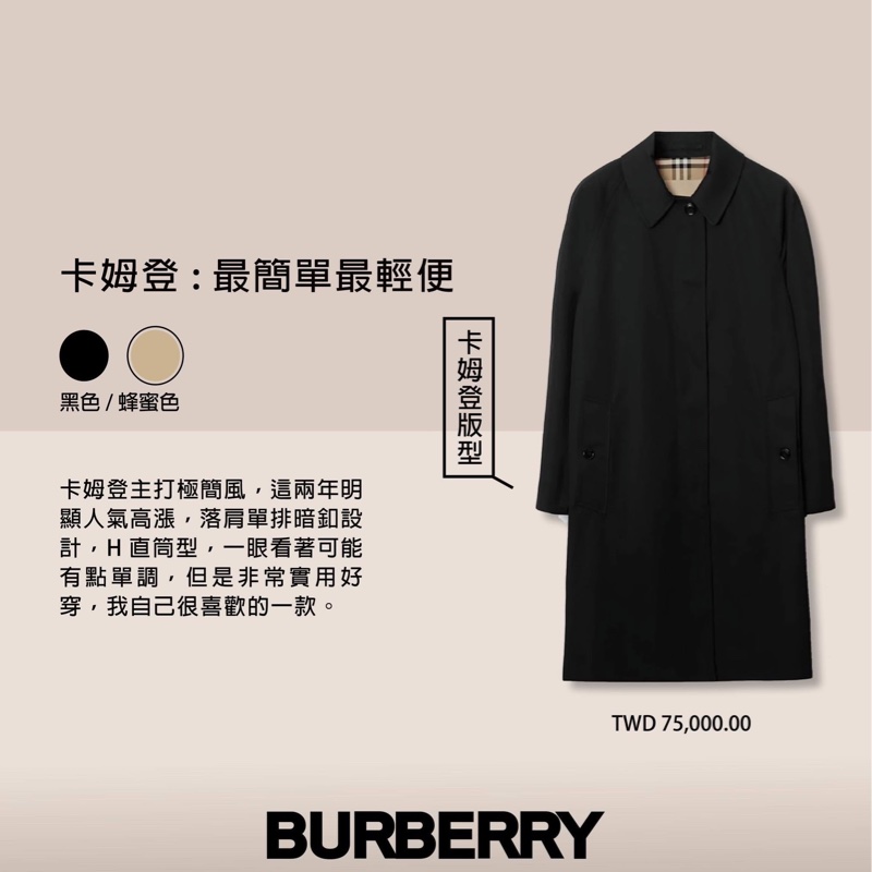 BURBEERY英國蜜色卡姆登風衣16-15