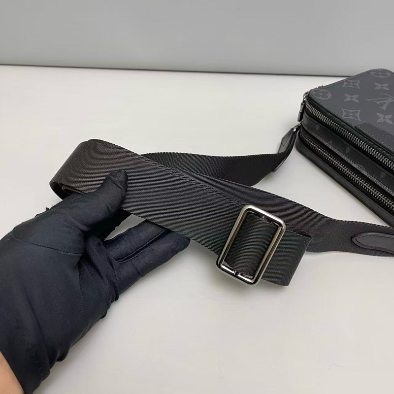 🌷新款芯片款！Louis Vuitton 路易威登 alpha男士黑老花相機包-6