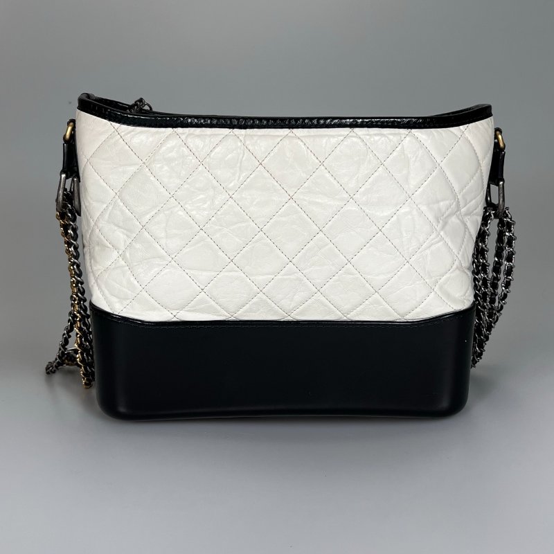 CHANEL 流浪包白中號 A93824/28開-1