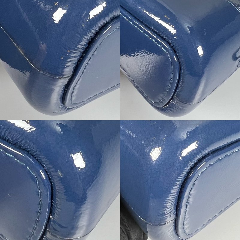 CHANEL 流浪包漸層漆皮小號藍色 25開-9