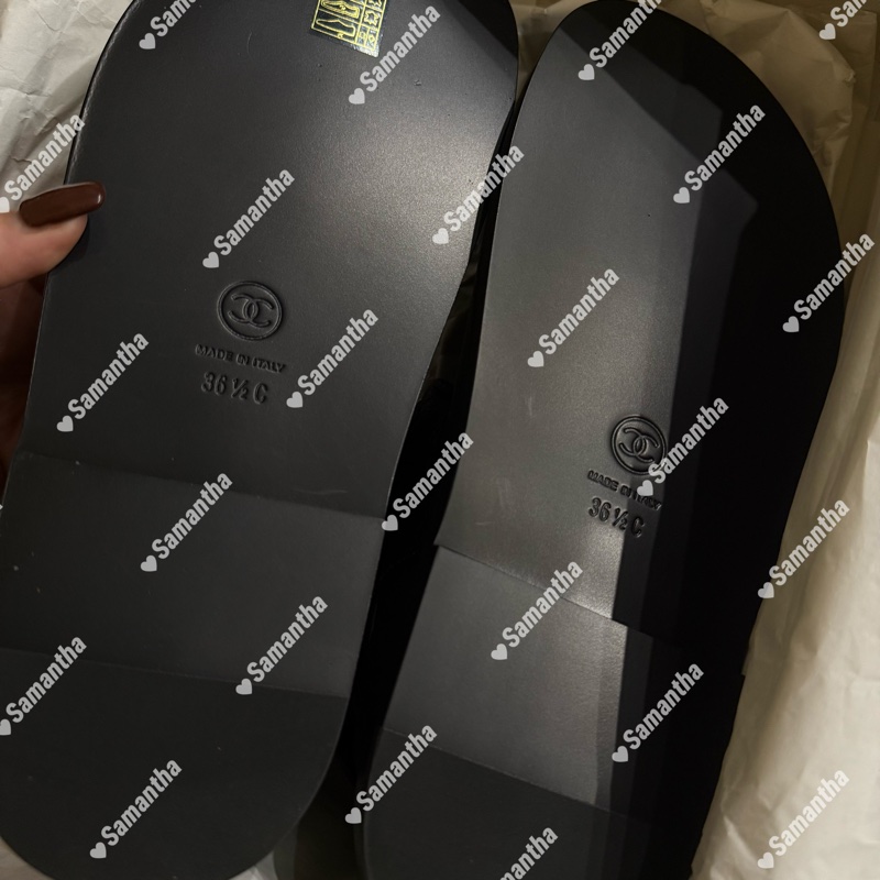 Chanel 經典魔鬼氈涼鞋-2