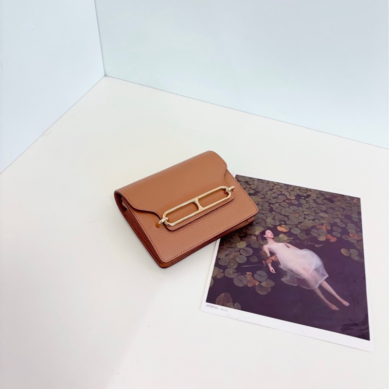 【98新🆕】Hermes 金棕金扣roulis slim豬鼻子腰包 z刻斜挎包-4