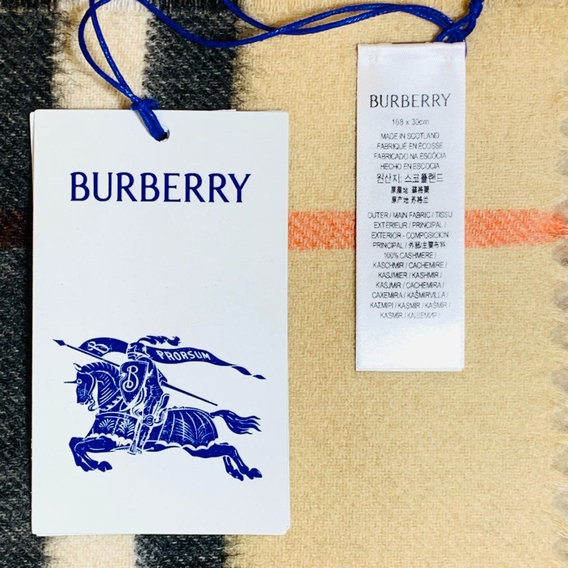 ‼️全台最甜 全新盒裝2024 超級保暖 新款Burberry 巴寶莉雙面色經典格紋羊毛圍巾-4