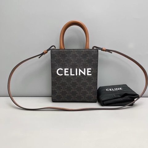 Celine賽琳 Cabas迷你老花凱旋門琴譜包