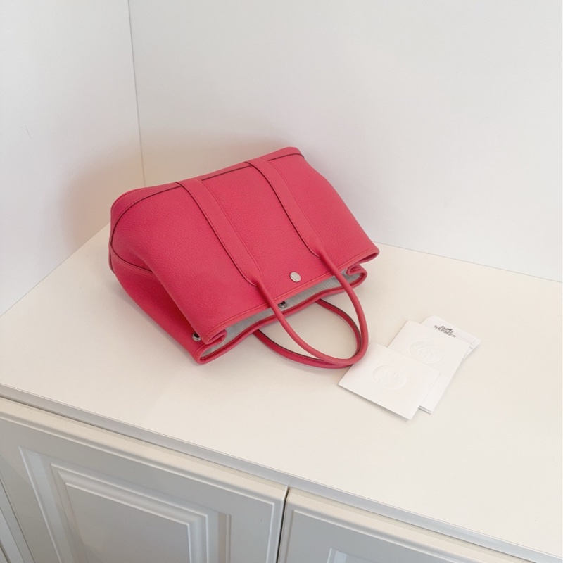 【閒置新🆕】Hermes 花園30 gp30 garden party 30 negonda皮 A5 杜鵑紅 💄手提包-4