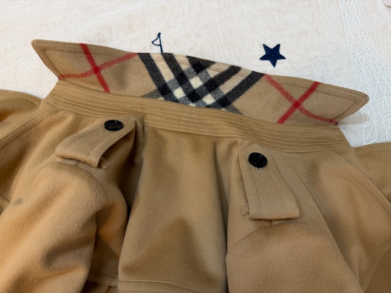 BURBERRY英國蜜色羊絨混紡大衣UK10-9