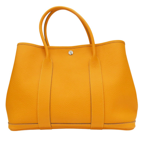 芥末黃 Negonda牛皮 Garden party 36 手提包 X刻【HERMES 愛馬仕】