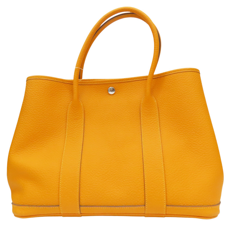 芥末黃 Negonda牛皮 Garden party 36 手提包 X刻【HERMES 愛馬仕】-1