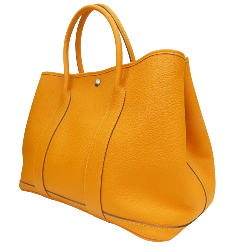 芥末黃 Negonda牛皮 Garden party 36 手提包 X刻【HERMES 愛馬仕】-2