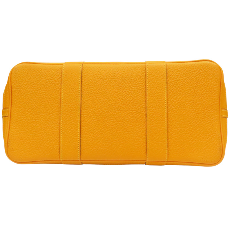 芥末黃 Negonda牛皮 Garden party 36 手提包 X刻【HERMES 愛馬仕】-3