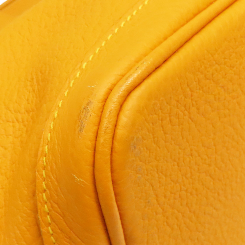 芥末黃 Negonda牛皮 Garden party 36 手提包 X刻【HERMES 愛馬仕】-9