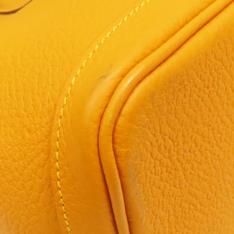 芥末黃 Negonda牛皮 Garden party 36 手提包 X刻【HERMES 愛馬仕】-11