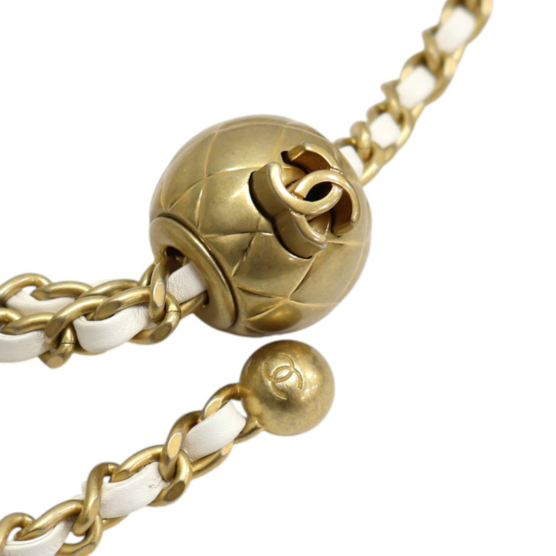 白色羊皮 Mini Matelasse 20 肩背包 AS1787【CHANEL 香奈兒】 AS1787-15