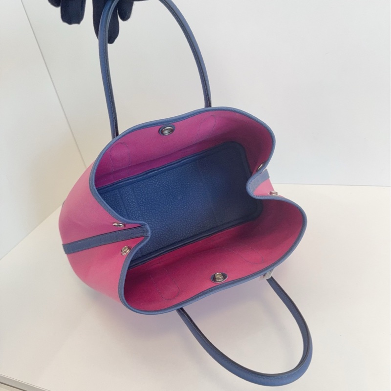 【9798新🆕】Hermes 帆布拼皮GardenParty Gp30花圖包 C刻手提包-6