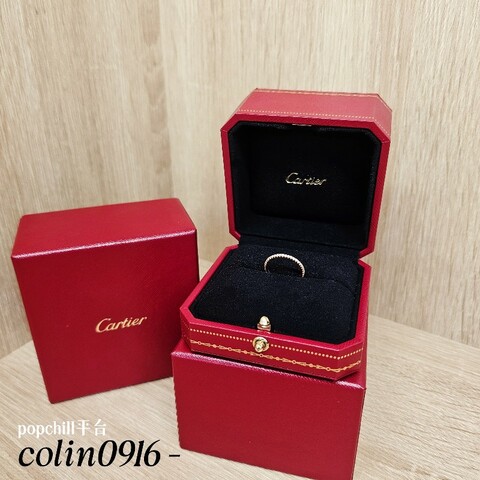 [線戒美品❣️] Cartier750玫瑰金Etincelle de Cartier鑽圈線戒