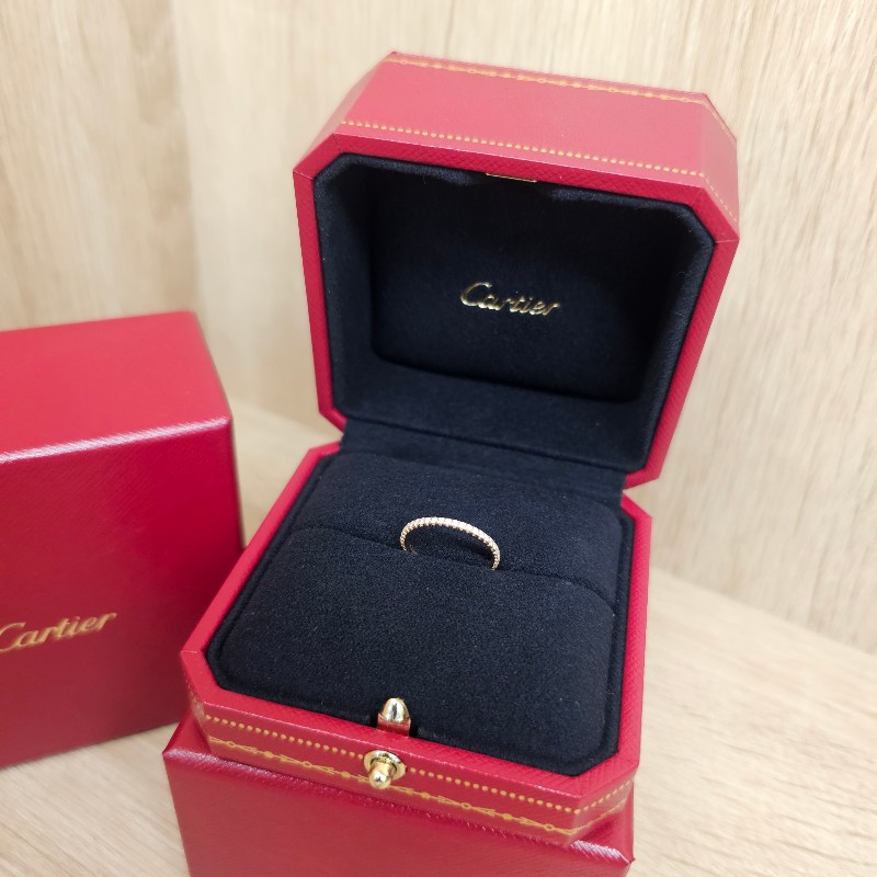 [線戒美品❣️] Cartier750玫瑰金Etincelle de Cartier鑽圈線戒-1