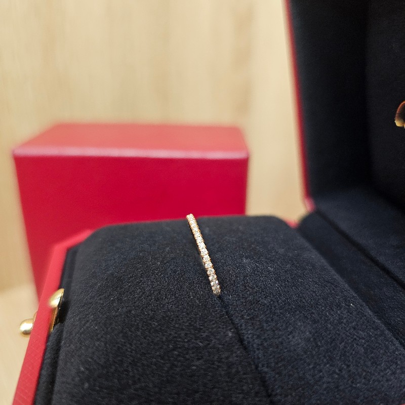 [線戒美品❣️] Cartier750玫瑰金Etincelle de Cartier鑽圈線戒-2