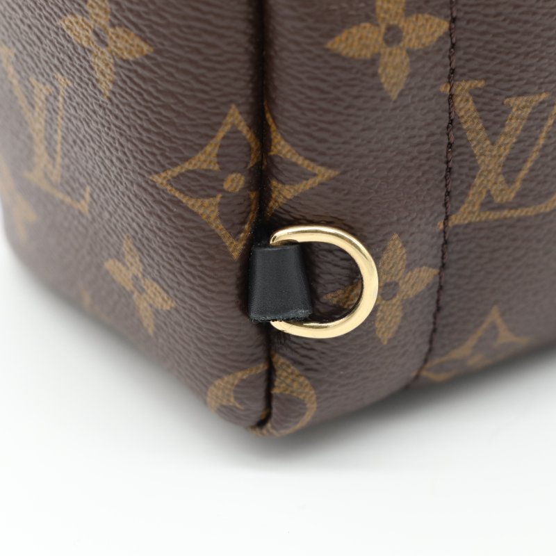 Louis Vuitton 路易威登 Palm Springs Mini 老花 帆布 牛皮 後背包 雙肩包-9