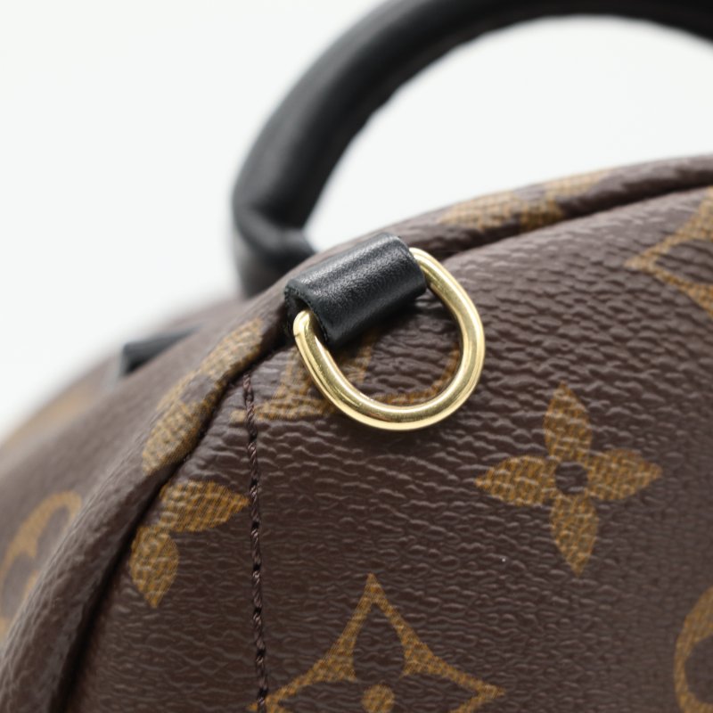 Louis Vuitton 路易威登 Palm Springs Mini 老花 帆布 牛皮 後背包 雙肩包-12