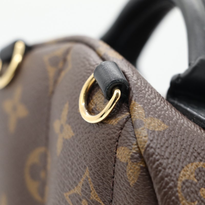 Louis Vuitton 路易威登 Palm Springs Mini 老花 帆布 牛皮 後背包 雙肩包-13