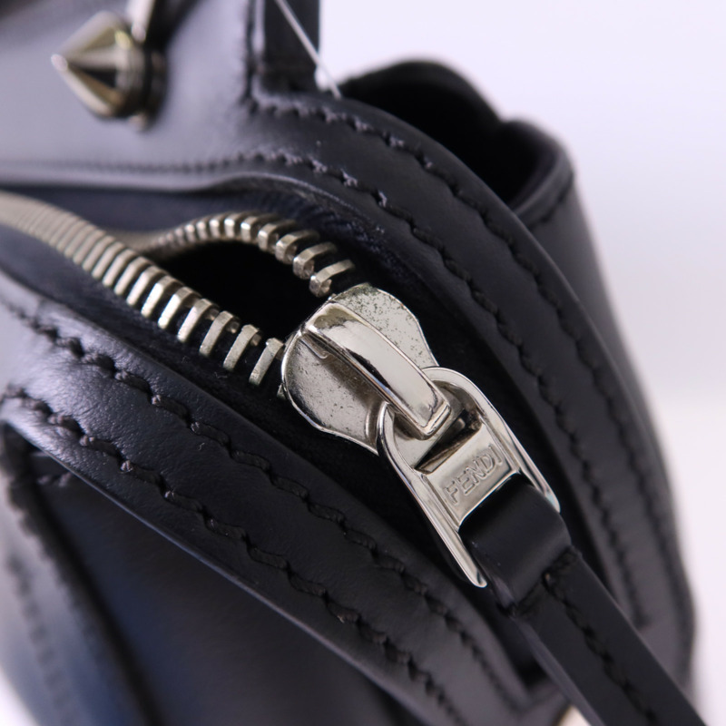 FENDI 牛皮皮革Dotcom 2 Way Shoulder Bag銀扣手挽肩背兩用袋-13