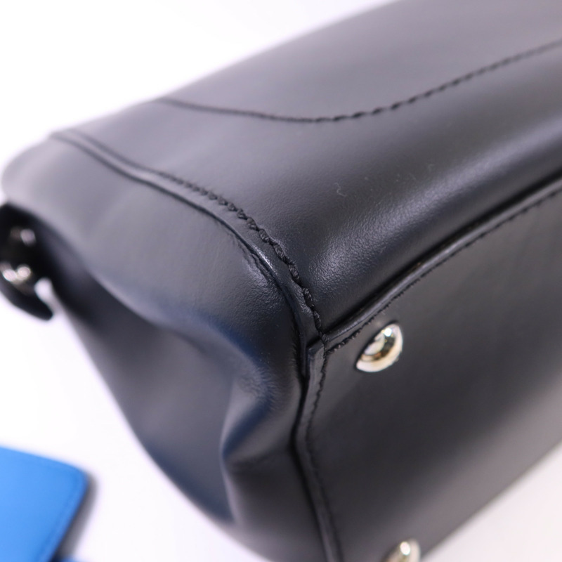 FENDI 牛皮皮革Dotcom 2 Way Shoulder Bag銀扣手挽肩背兩用袋-16