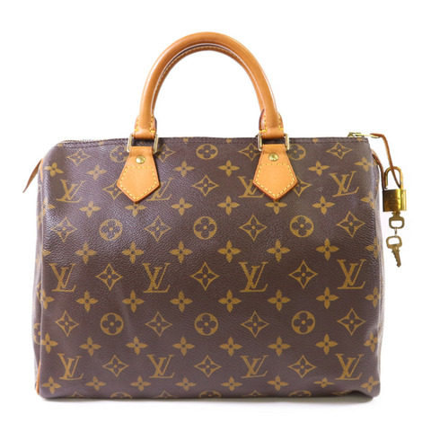 LOUIS VUITTON Monogram Speedy 30金扣手挽袋