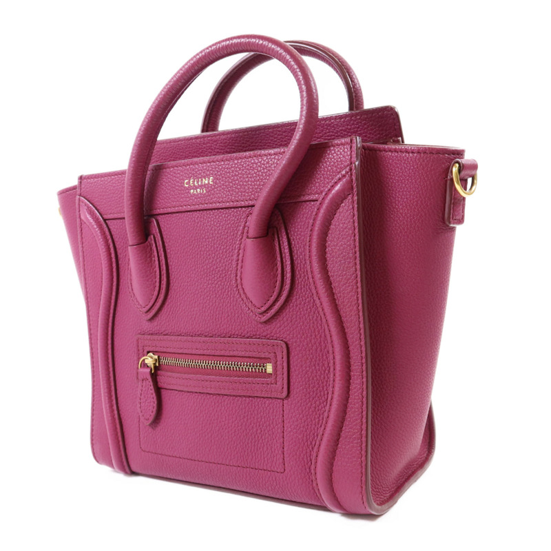 CELINE 牛皮皮革Nano Luggage金扣手挽肩背兩用袋-2
