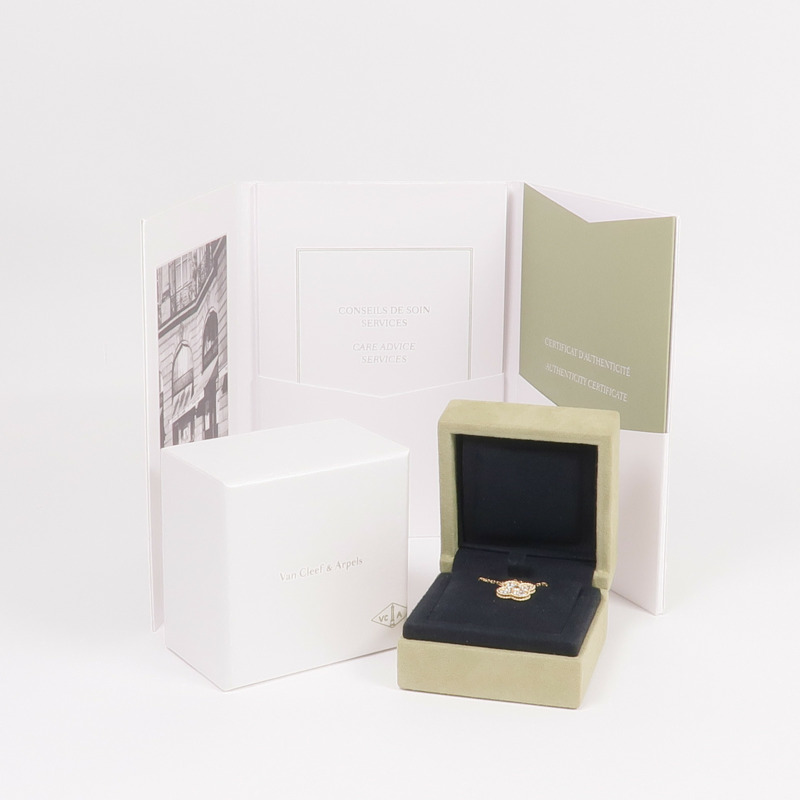 Van Cleef & Arpels 18K黃金Vintage Alhambra鑽石項鍊-7