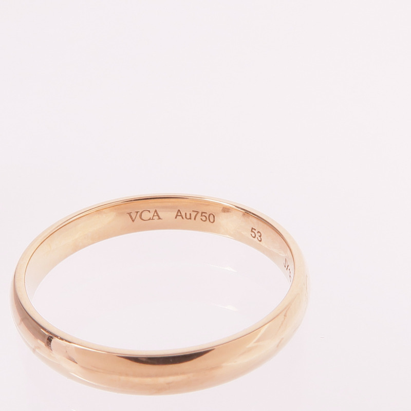 Van Cleef & Arpels 18K玫瑰金Ring戒指VCA#53/US#6.5-4