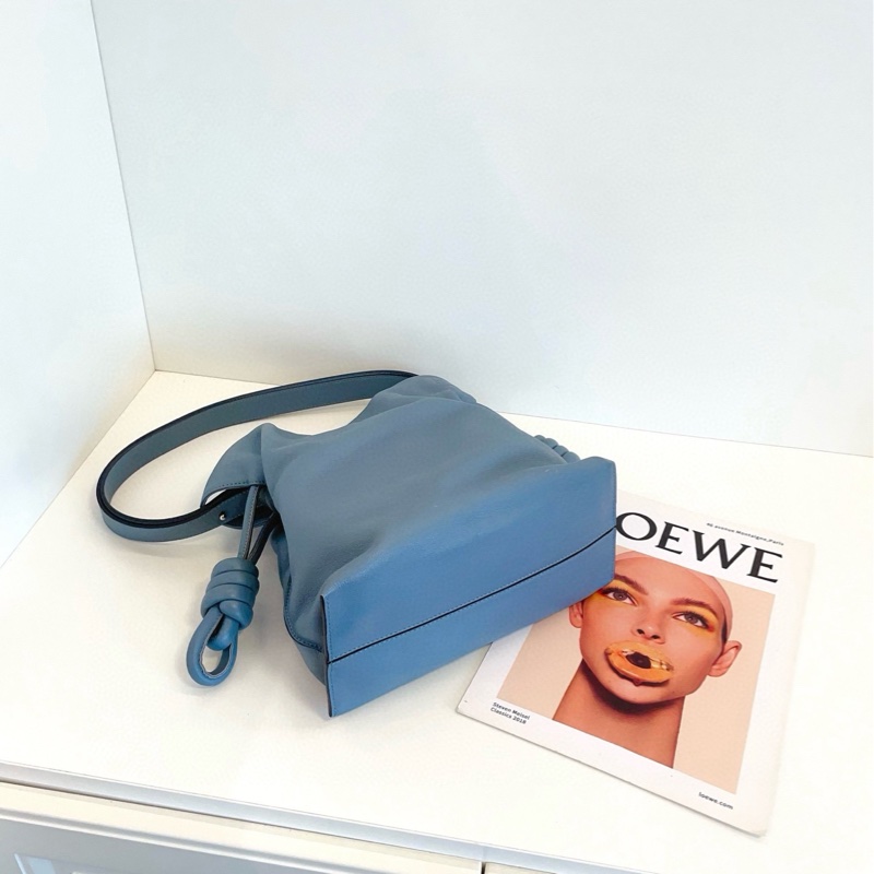 【98新🆕】Loewe Flamenco Knot抽繩福袋包 中號 單肩包-5