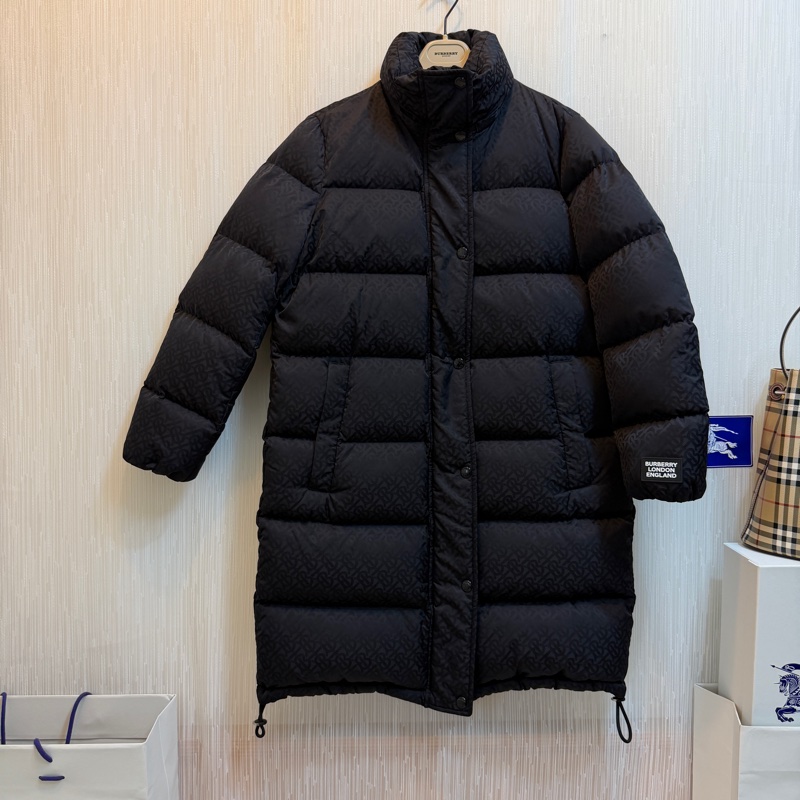 BURBERRY英國黑色TB連帽鵝絨大衣S-3
