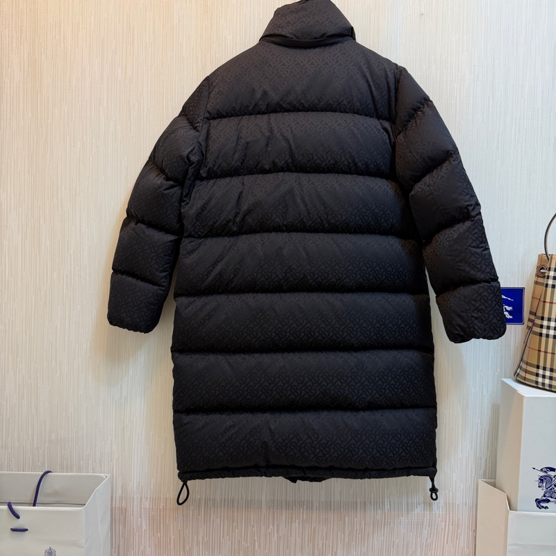 BURBERRY英國黑色TB連帽鵝絨大衣S-4