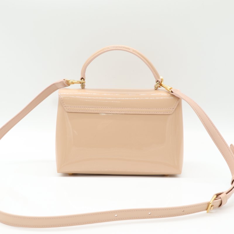 Celine 思琳 Teen Nino 粉色  漆皮 牛皮 肩背包 斜背包-2