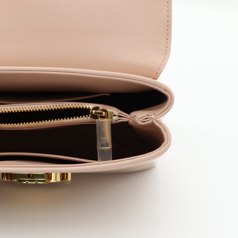 Celine 思琳 Teen Nino 粉色  漆皮 牛皮 肩背包 斜背包-7