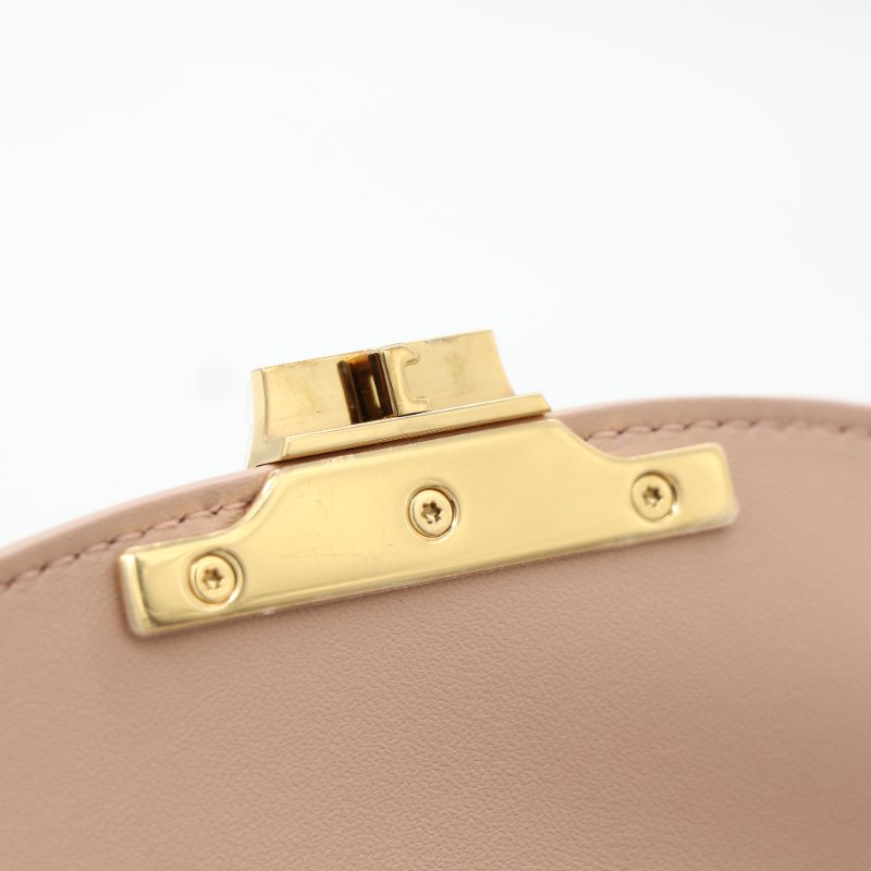 Celine 思琳 Teen Nino 粉色  漆皮 牛皮 肩背包 斜背包-12