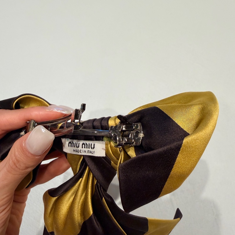 miu miu 蝴蝶結髮夾-4