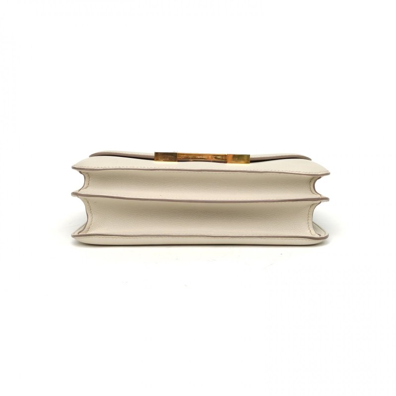 HERMES Constance康康2480珍珠灰EC皮D刻金扣肩背包-4