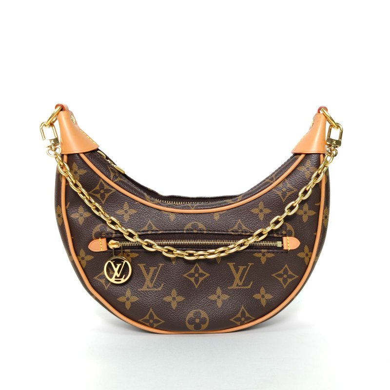 LOUIS VUITTON Loop豌豆包老花PVC金扣晶片肩背包-0