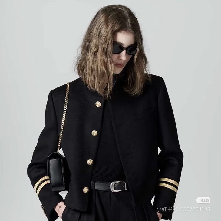 ❤️ CELINE多位明星同款  經典黑金短外套-1