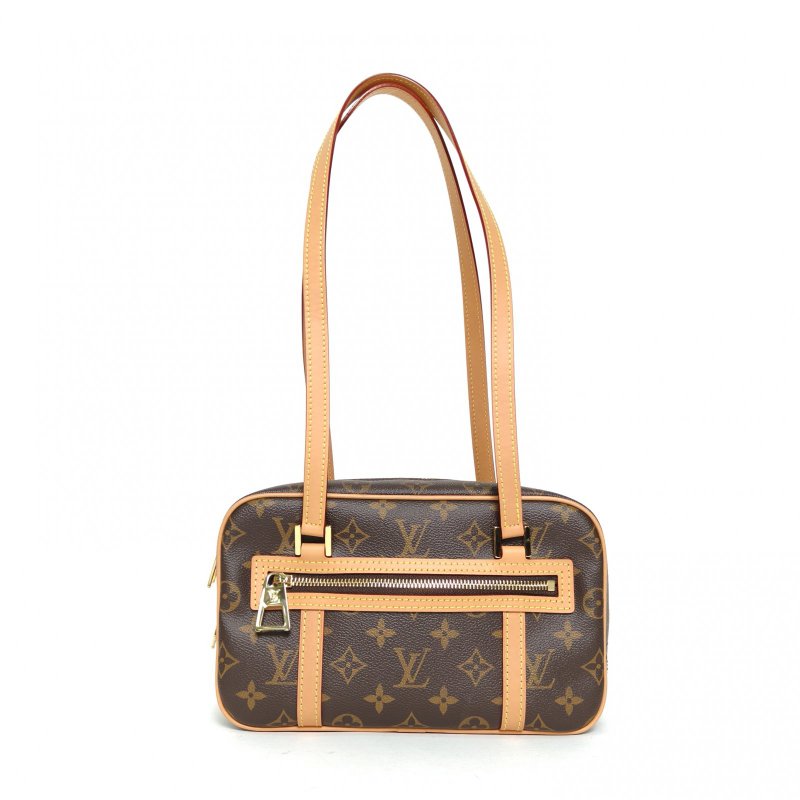 LOUIS VUITTON CITÉ矩形手袋老花PVC金扣晶片肩背包-0